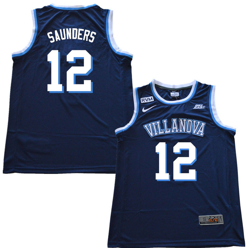 2018 Men #12 Tim Saunders Villanova Wildcats College Basketball Jerseys Sale-Navy - Click Image to Close